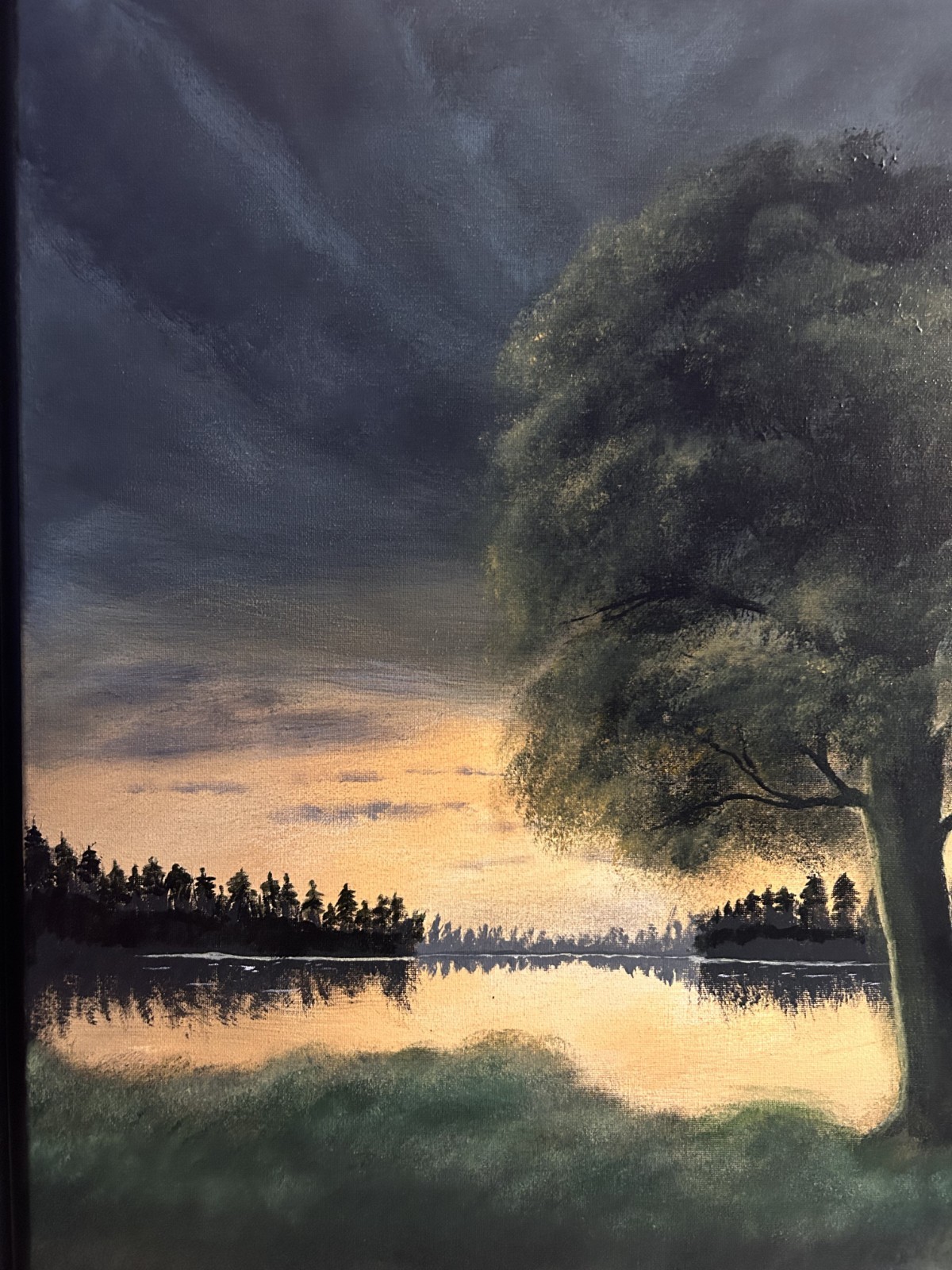 Stillness Before the Storm – Original 18×24 Landscape Painting | Signed & COA
