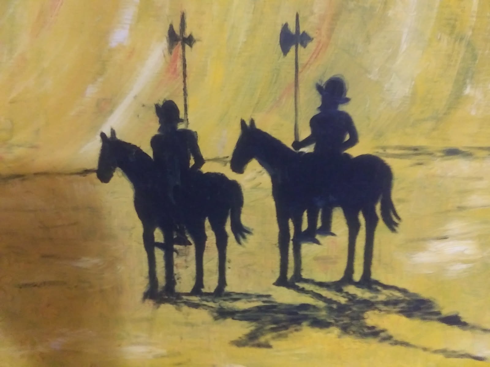 Famed Cowboy Artist » Herman Walker » Early Days Conquistador Painting 1969