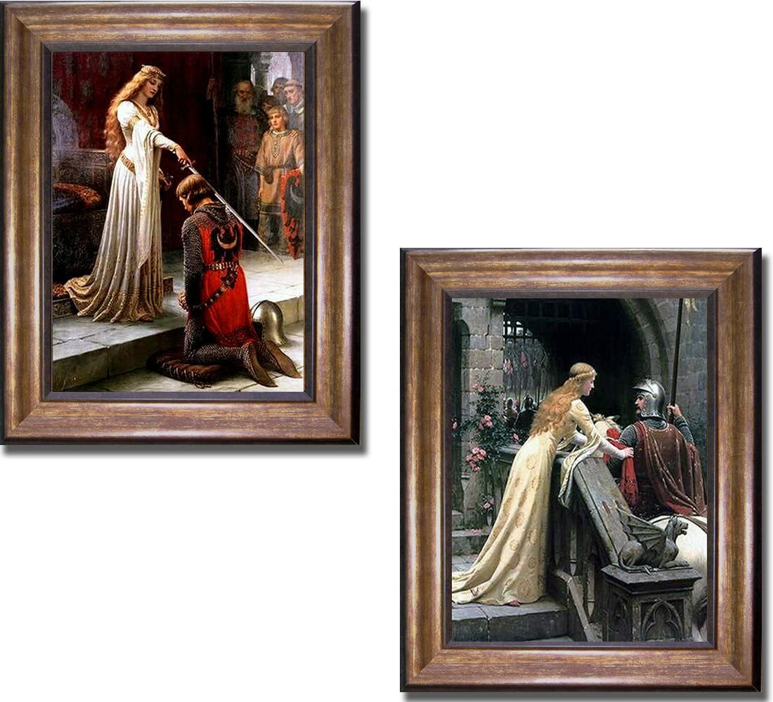 Bronze Framed Accolade & Godspeed by Leighton 2-pc Canvas Set (18 in x 15 in ea)