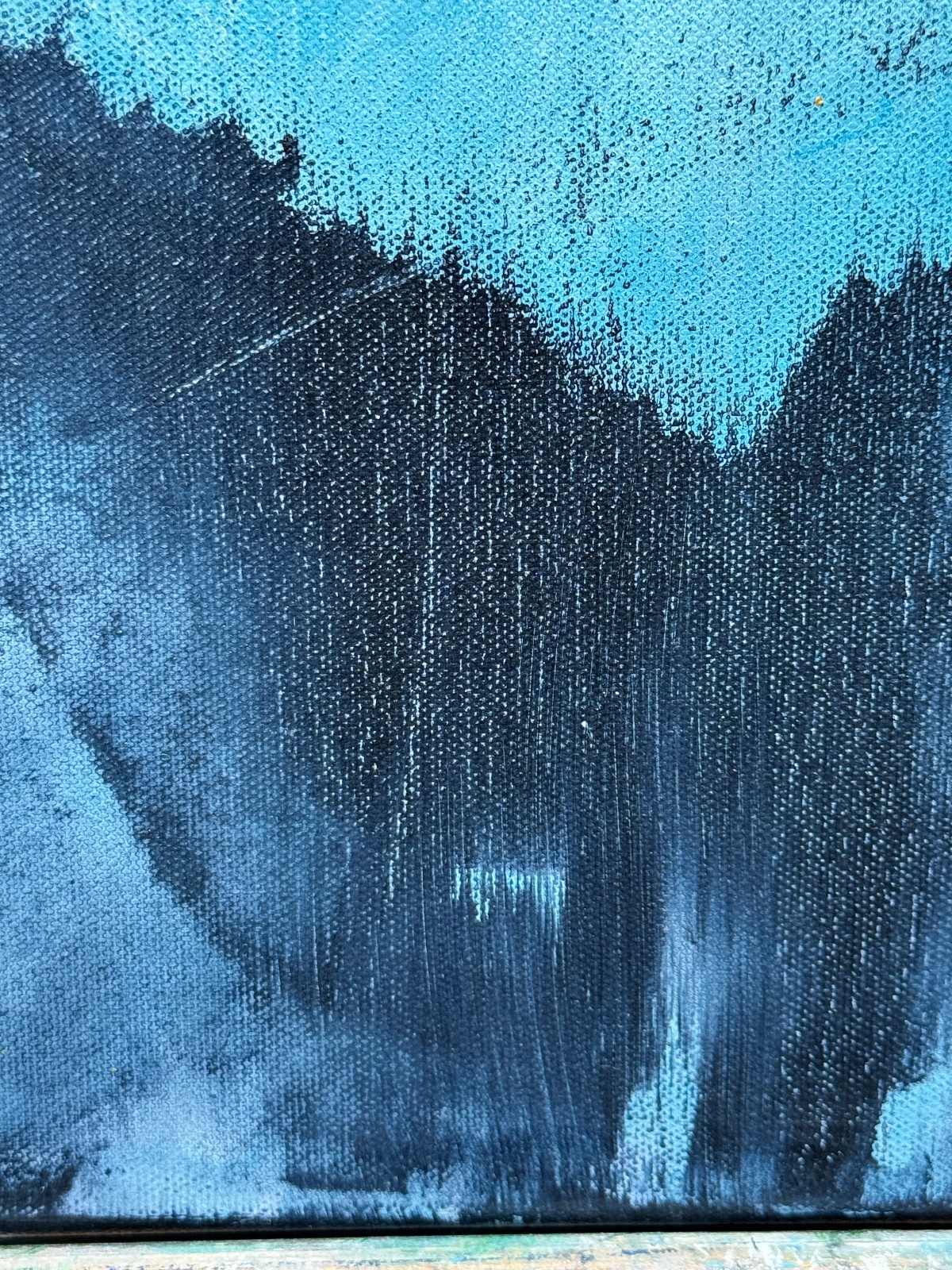 Alien Painting of Space Alien Art Outer Space Artwork Canvas Painting Original