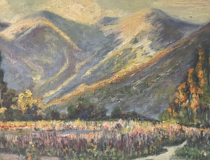 Benjamin Chambers Brown (American, 1865-1942) Wildflowers, Oil on Board