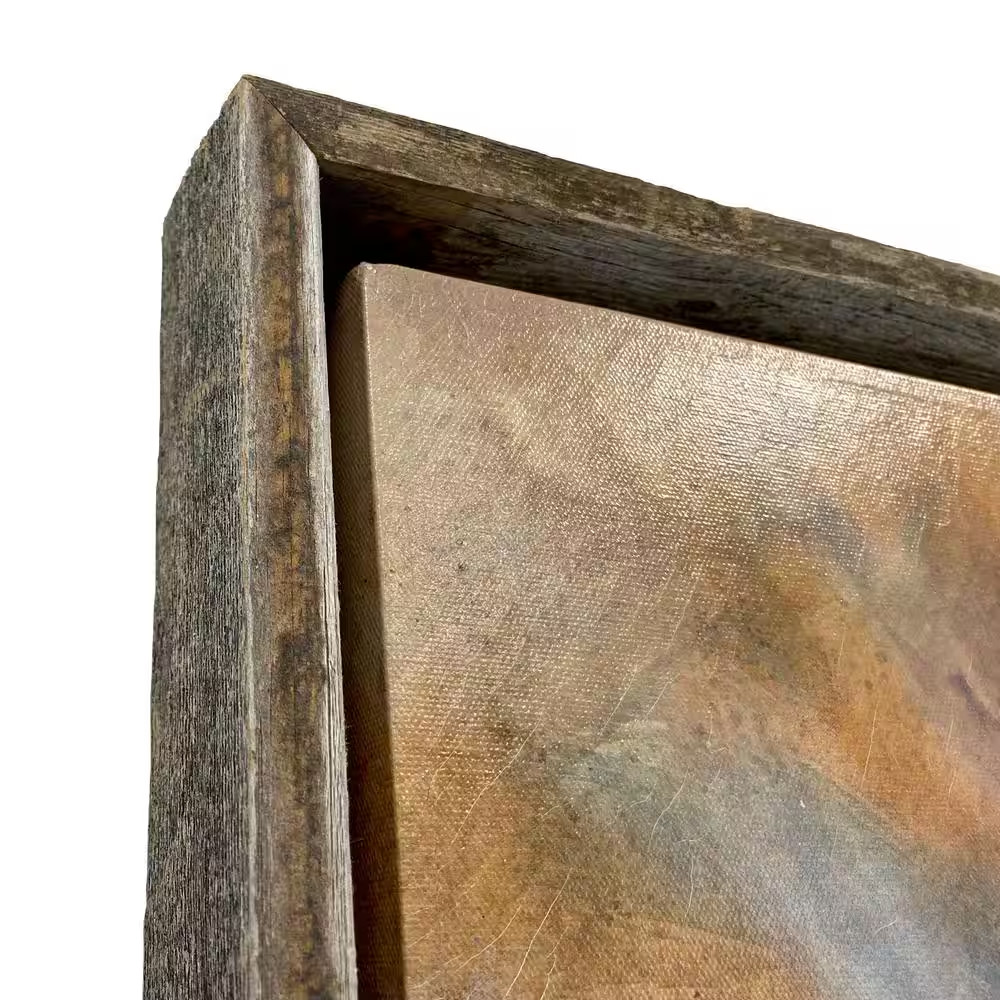 Rustic Canvas Series 24 In. X 36 In. Weathered Gray Floating Frame for Oil Paint