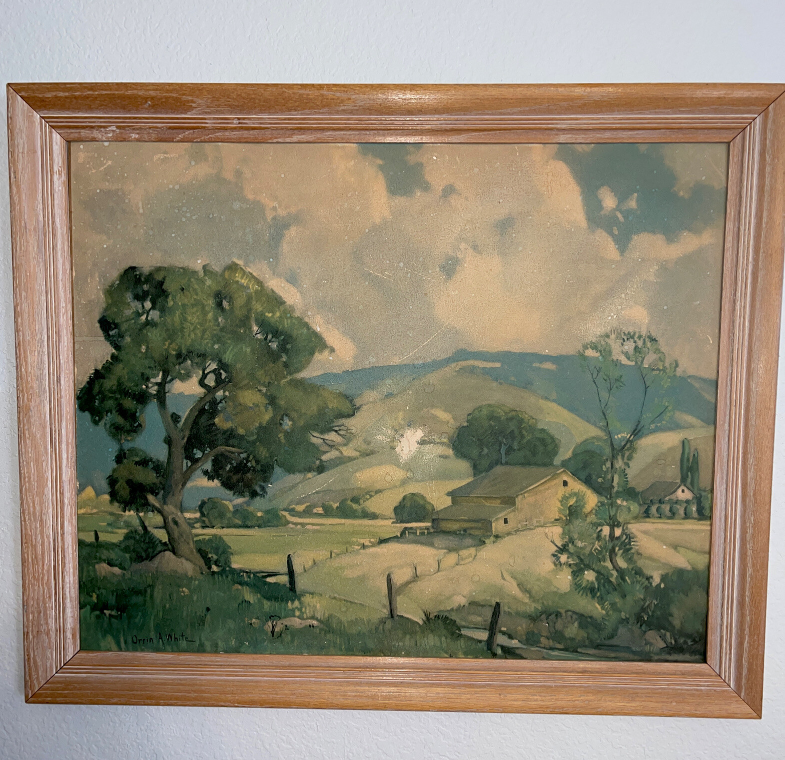24×30 ORRIN AUGUSTINE WHITE “SPRINGTIME IN THE VALLEY” Landscape Numbered Print