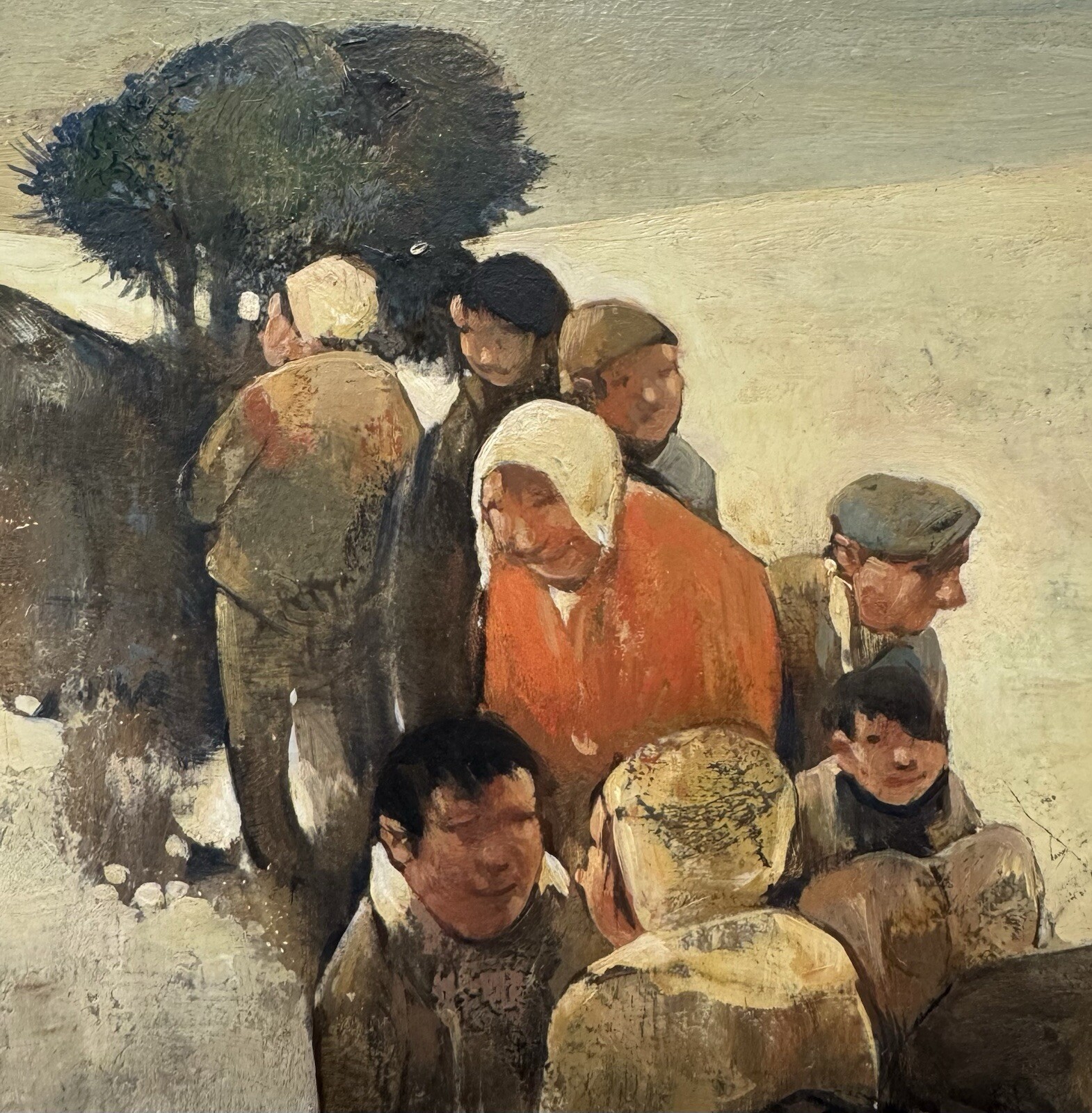 Exceptional 20th C. Willem van den Berg “Children in the Snow” Oil Dutch Master