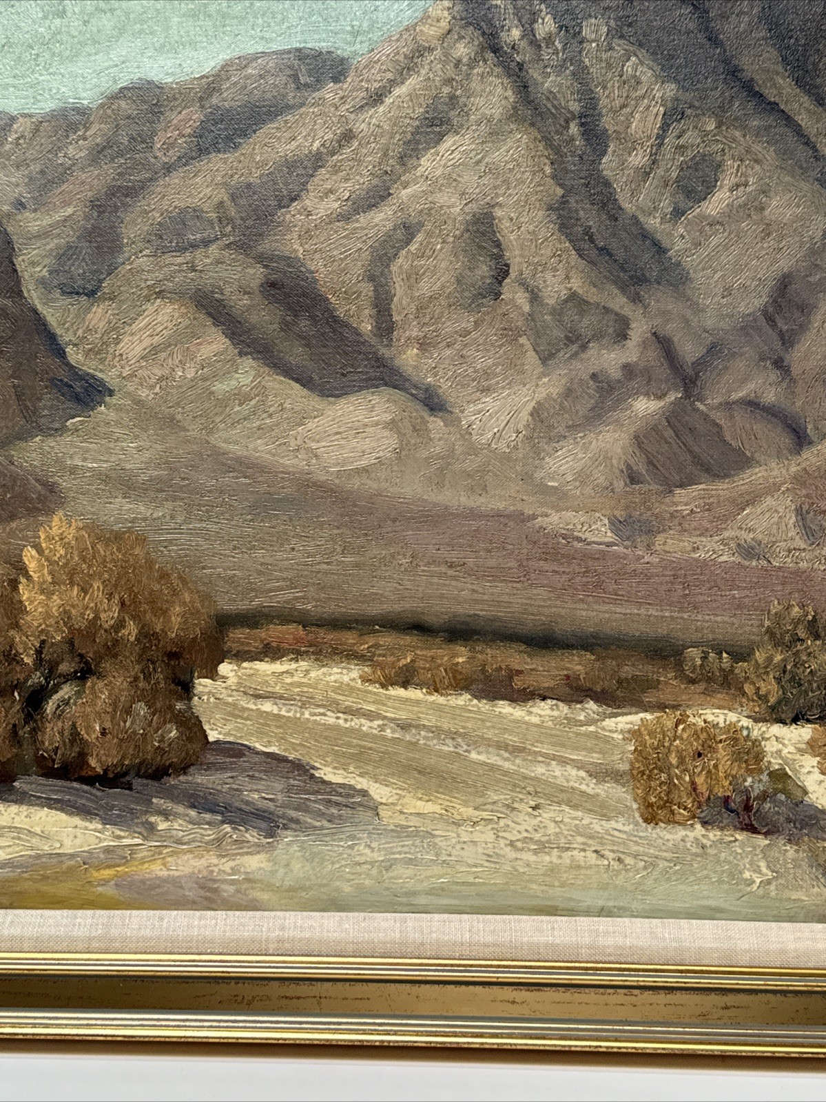 Antique Desert Painting Impressionist Landscape George Frederick 1930’s 1934