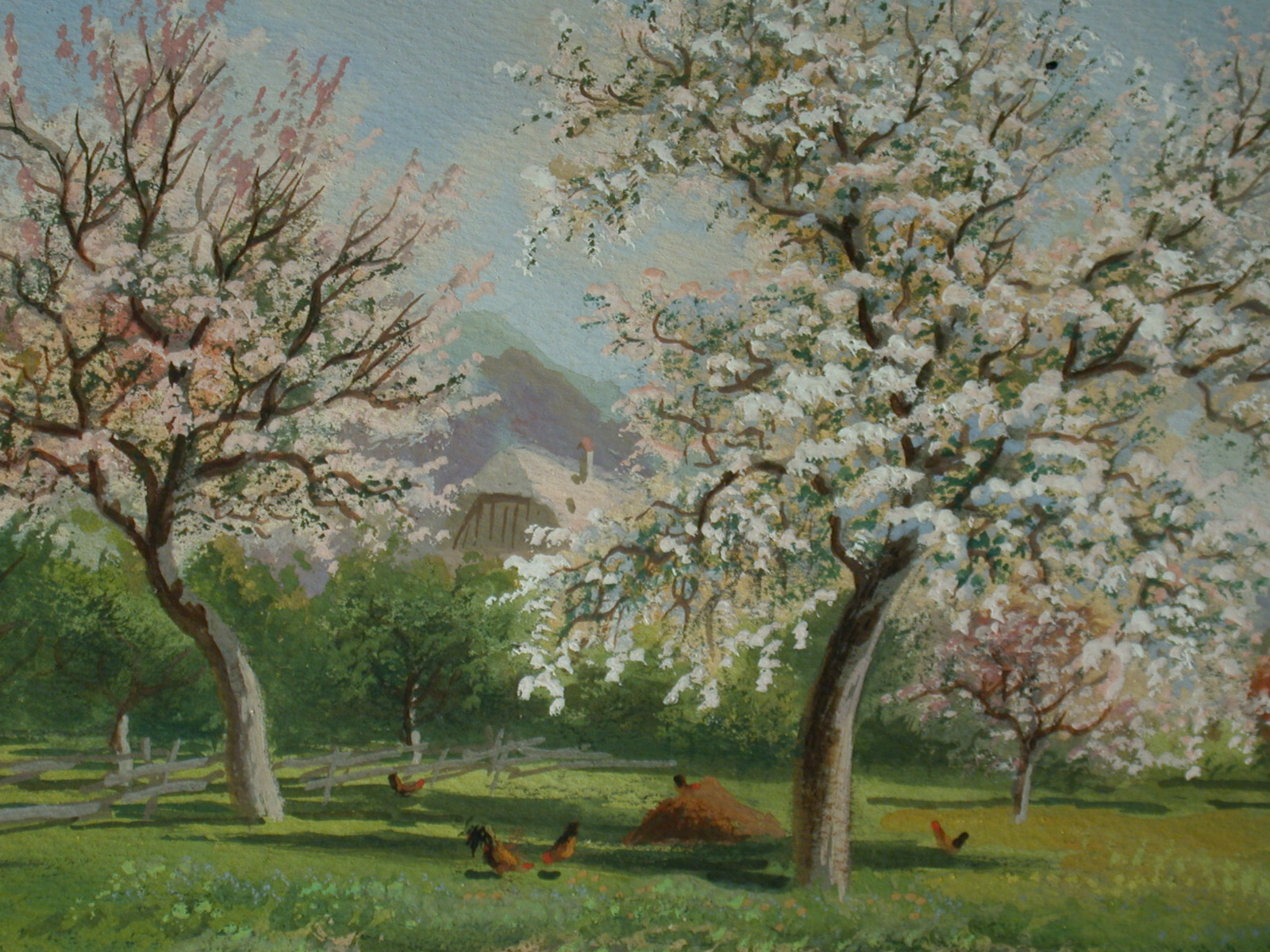 Alois TOTT (1870-1939) Spring Landscape on the Danube Bank.