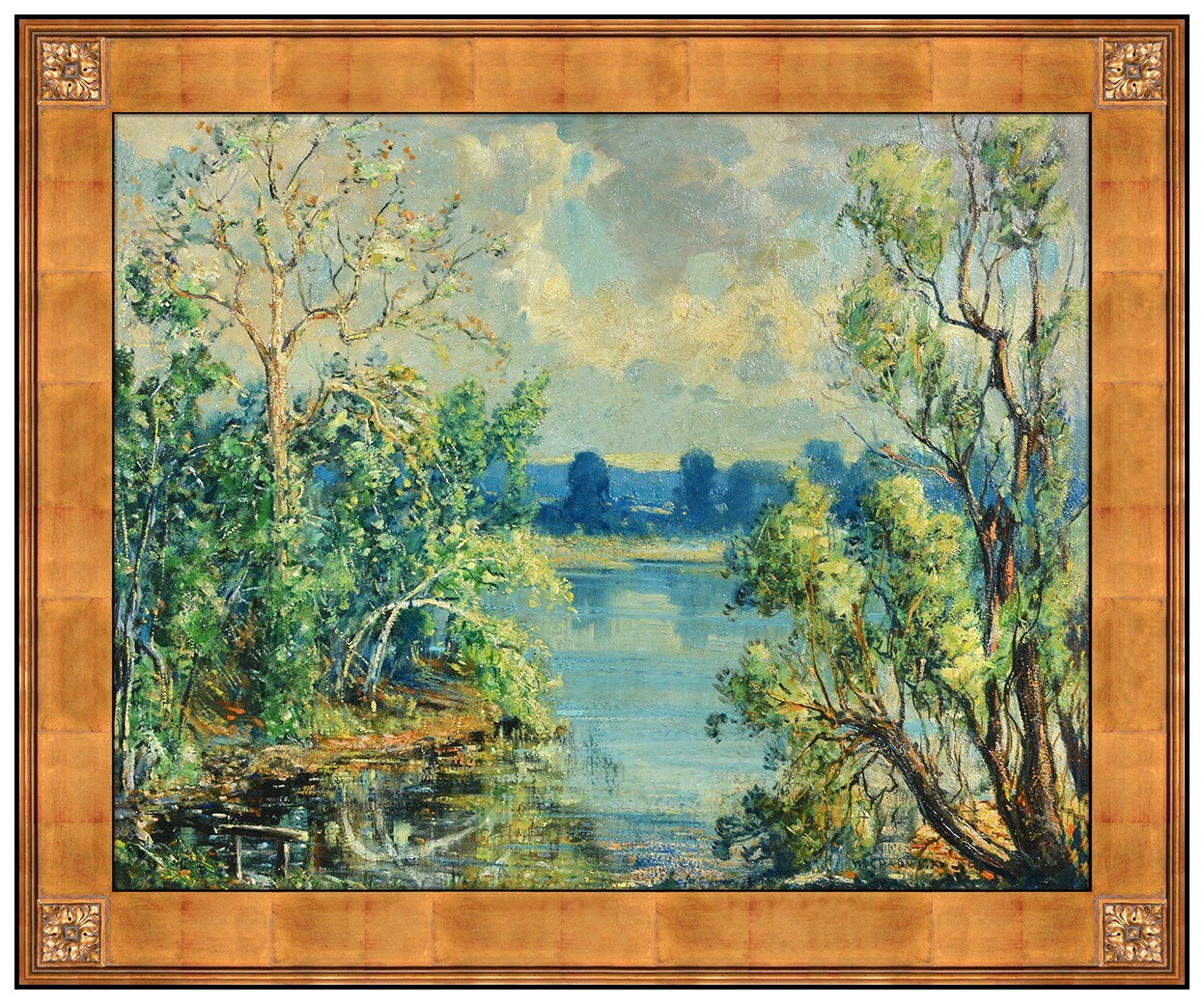 William Chadwick Original Oil On Board Painting Signed Framed Landscape Artwork