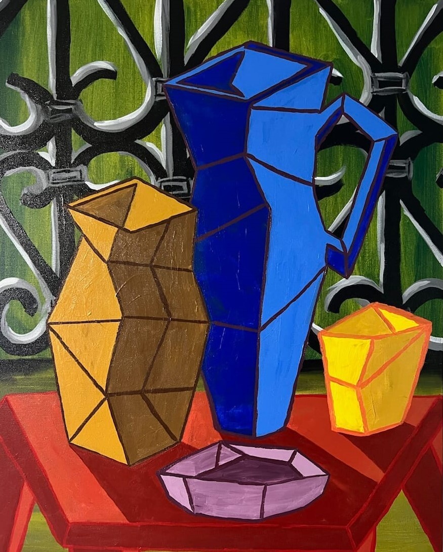 Behind the Centerpiece | Canvas Size 28″ x 22″ in. | Original Acrylic Painting