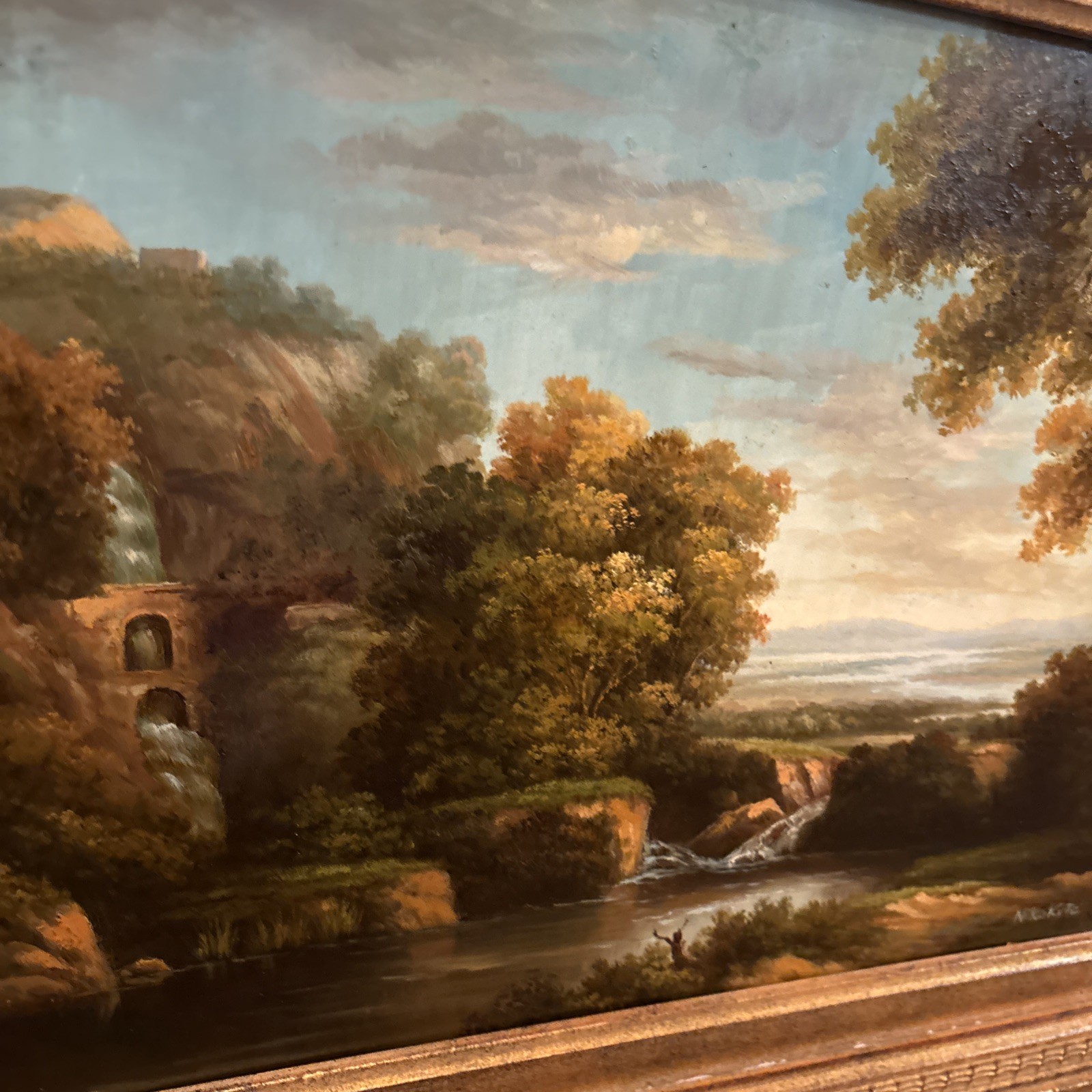 Series Of 3 Landscape Oil On Board Paintings Signed And Framed Price For 3