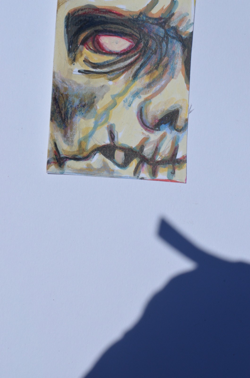 ACEO Original Art Card Horror Halloween Dead Guy not a print