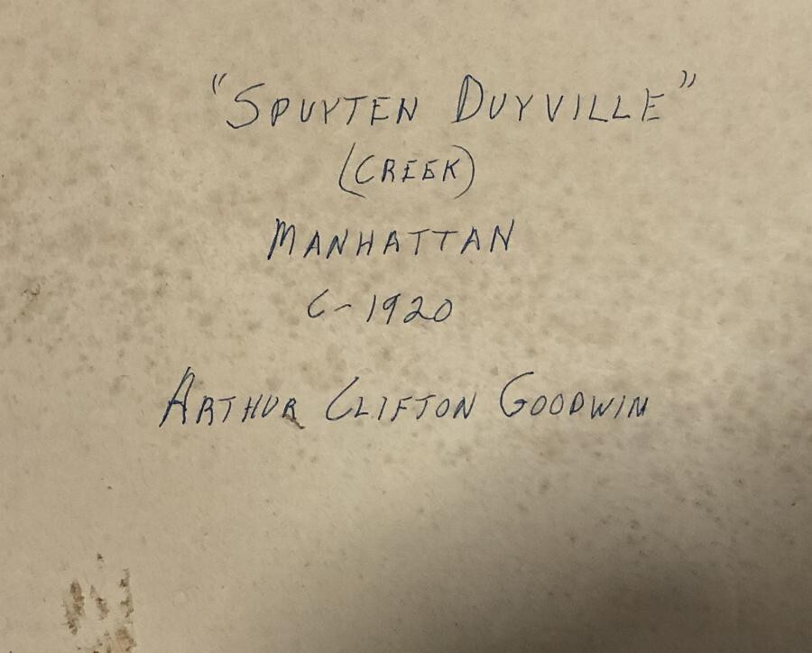AMERICAN IMPRESSIONIST Pastel ~ MANHATTAN VIEW ~ c1920 Arthur Clifton GOODWIN