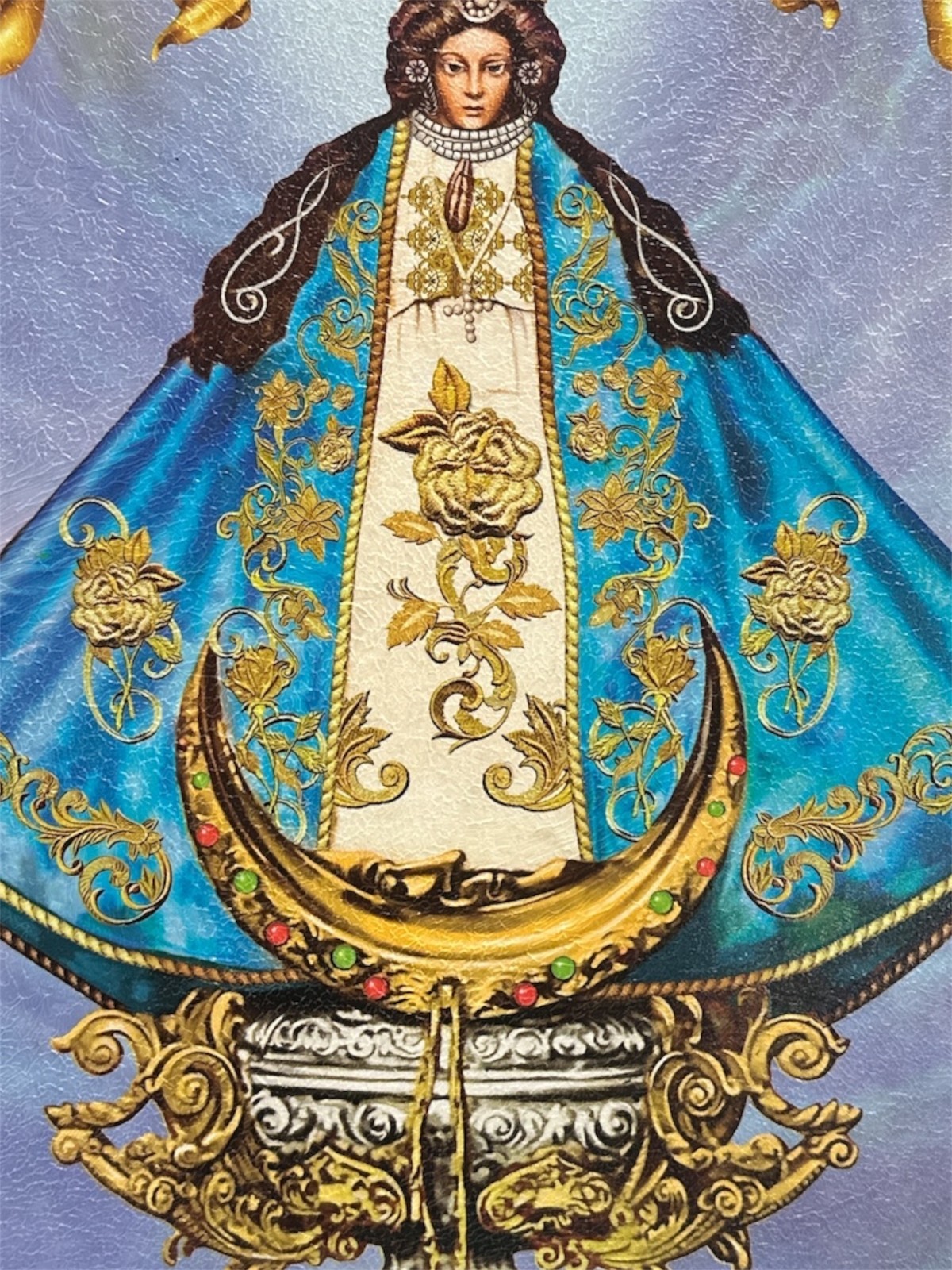 FRAMED PRINT Wood Frame, 18″ X 13″, CATHOLIC, RELIGIOUS, VIRGEN DE SAN JUAN