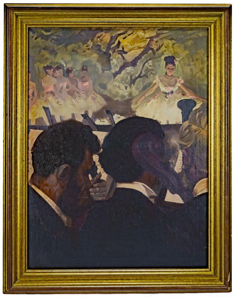 After EDGAR DEGAS (1834-1917) «Orchestra Musicians» c1890 Unsigned Oil on Canvas
