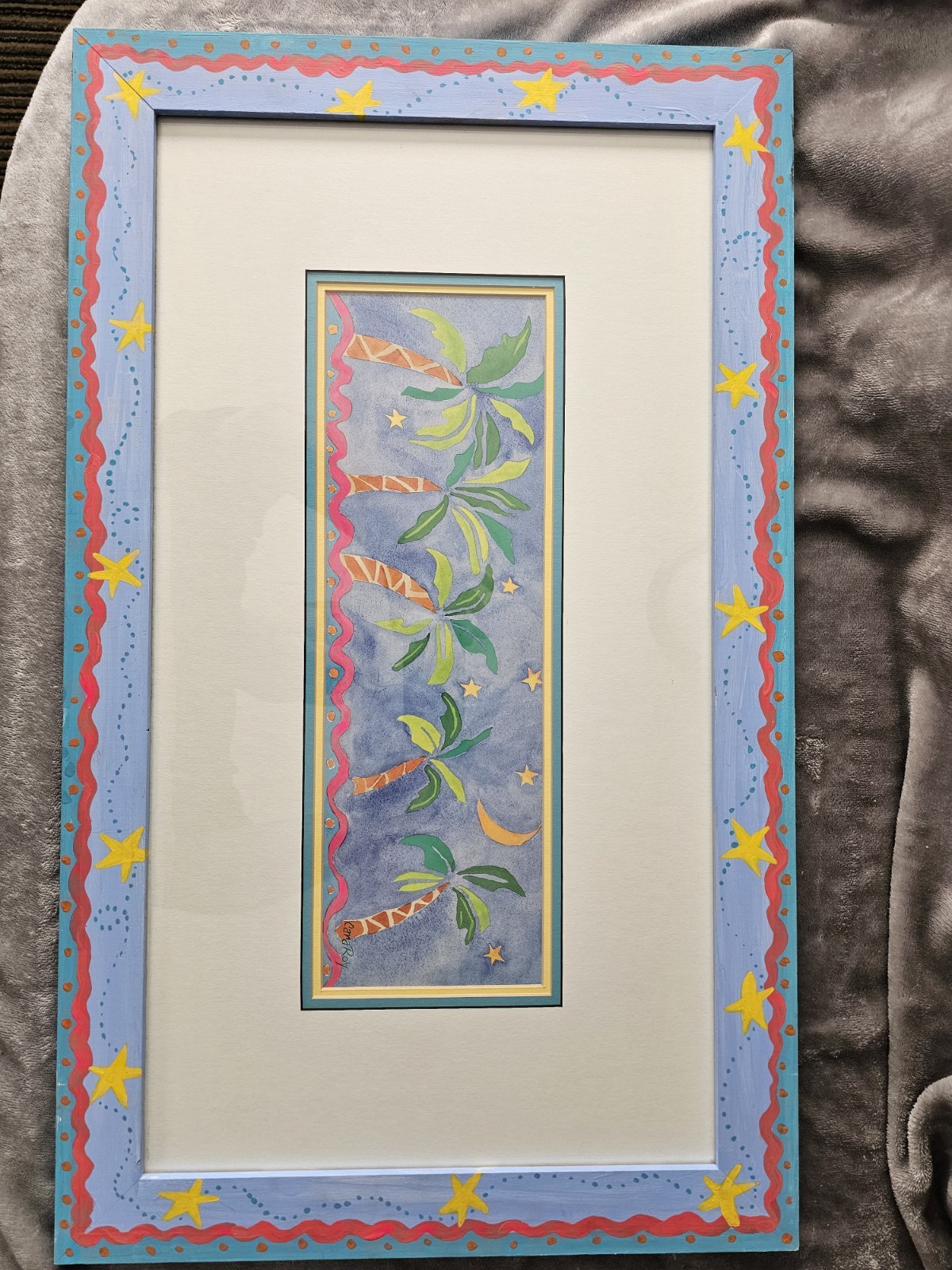 Limited Edition Print by Artist Cara Roy Signed Framed and Matted.