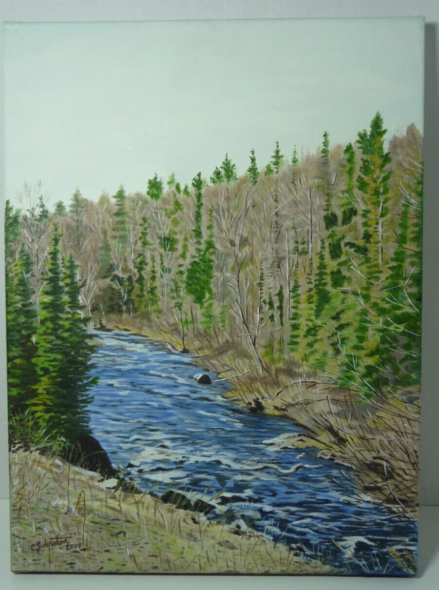 Oil Painting 16×12 Landscape By Catherine Johnston The Arrival Of Spring 2000