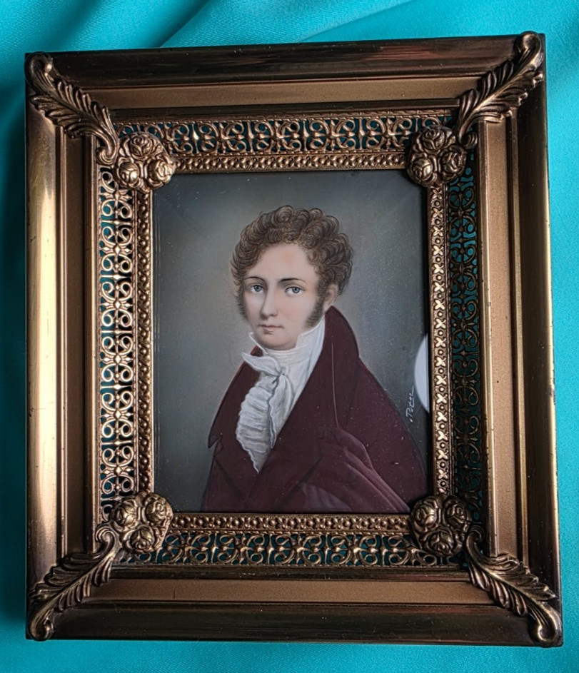 Miniature Count Franz Keglevich (1764-1811) – Gouache/Leg, Frame Circa 1900