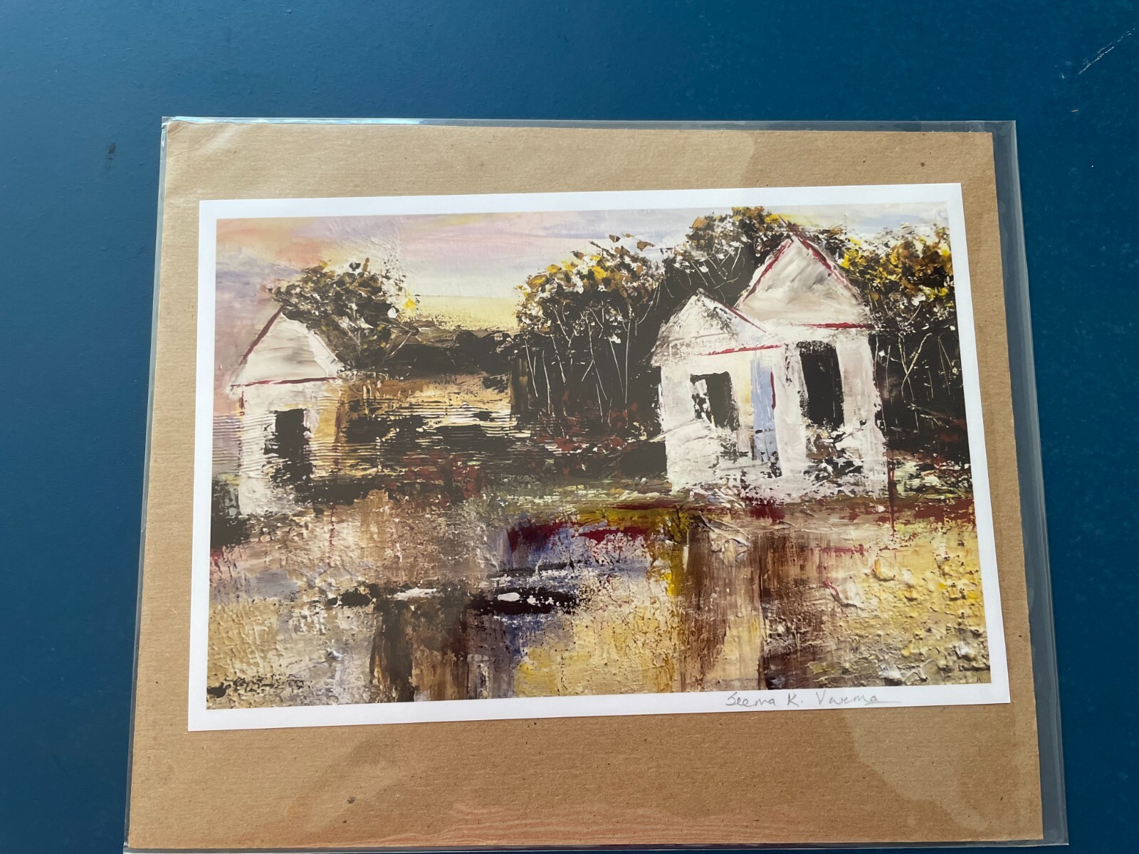Giclee Deep Matte Art Print – Countryside Cottages : So colorful and serene