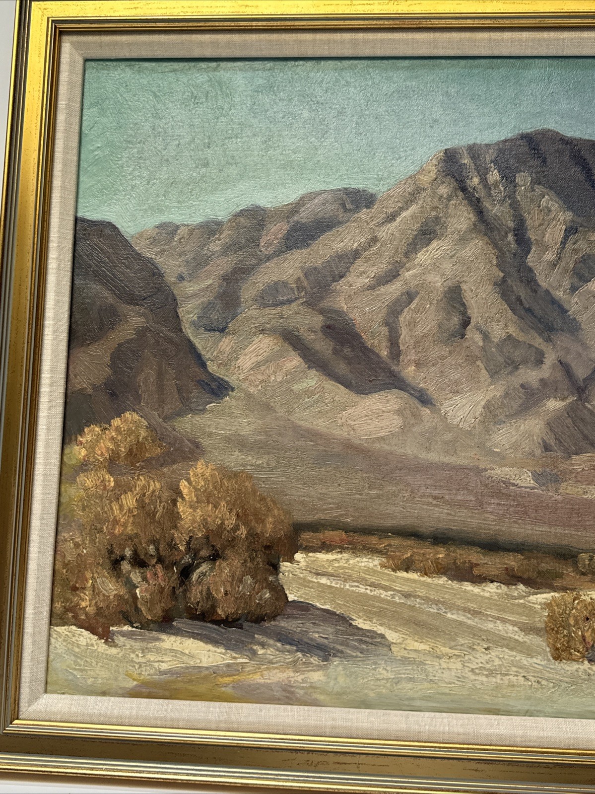 Antique Desert Painting Impressionist Landscape George Frederick 1930’s 1934