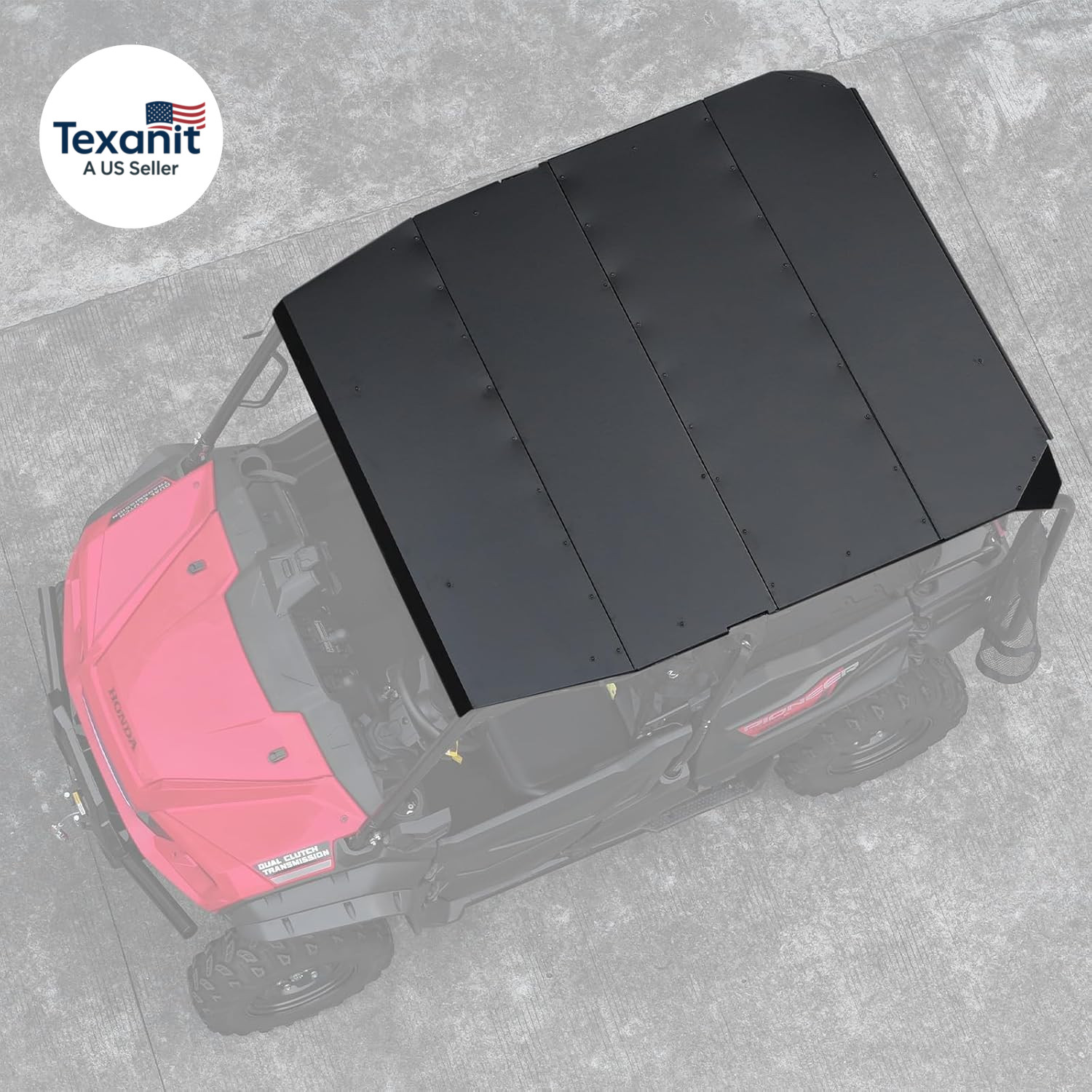 Aluminum Roof Top for 2016-2024 Honda Pioneer 1000 5P, Dustproof Heavy Duty 4-Pi