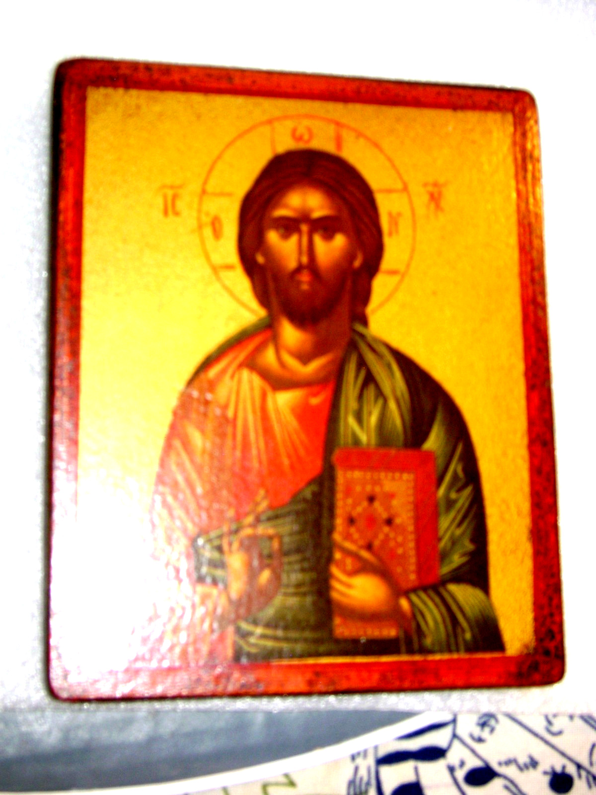 ICON – Painting BYZANTINIE Wood 7″x5 1/2 in x 1″