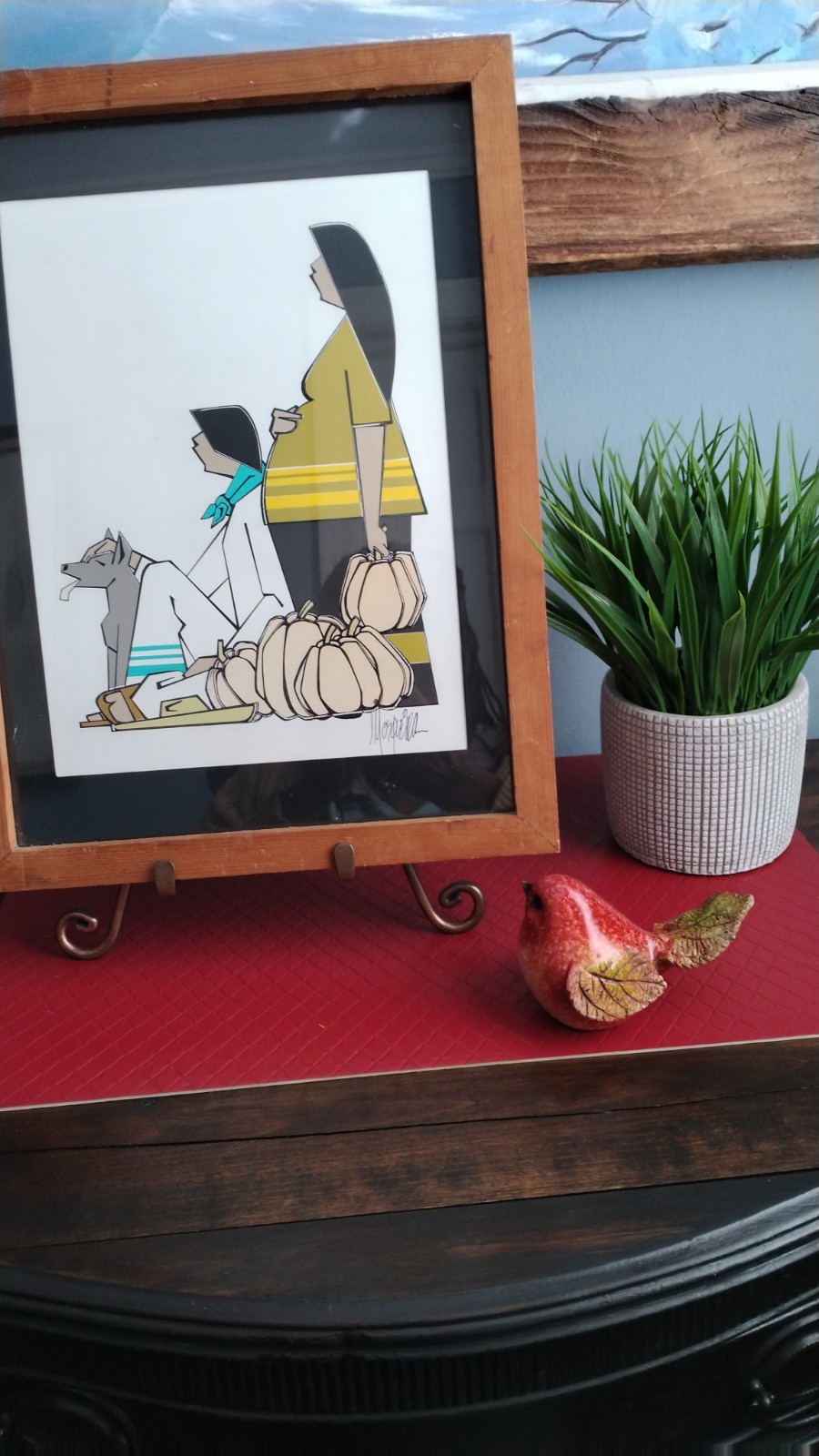 A Beautiful Original Vintage 1970 Painting Signed By The Artist