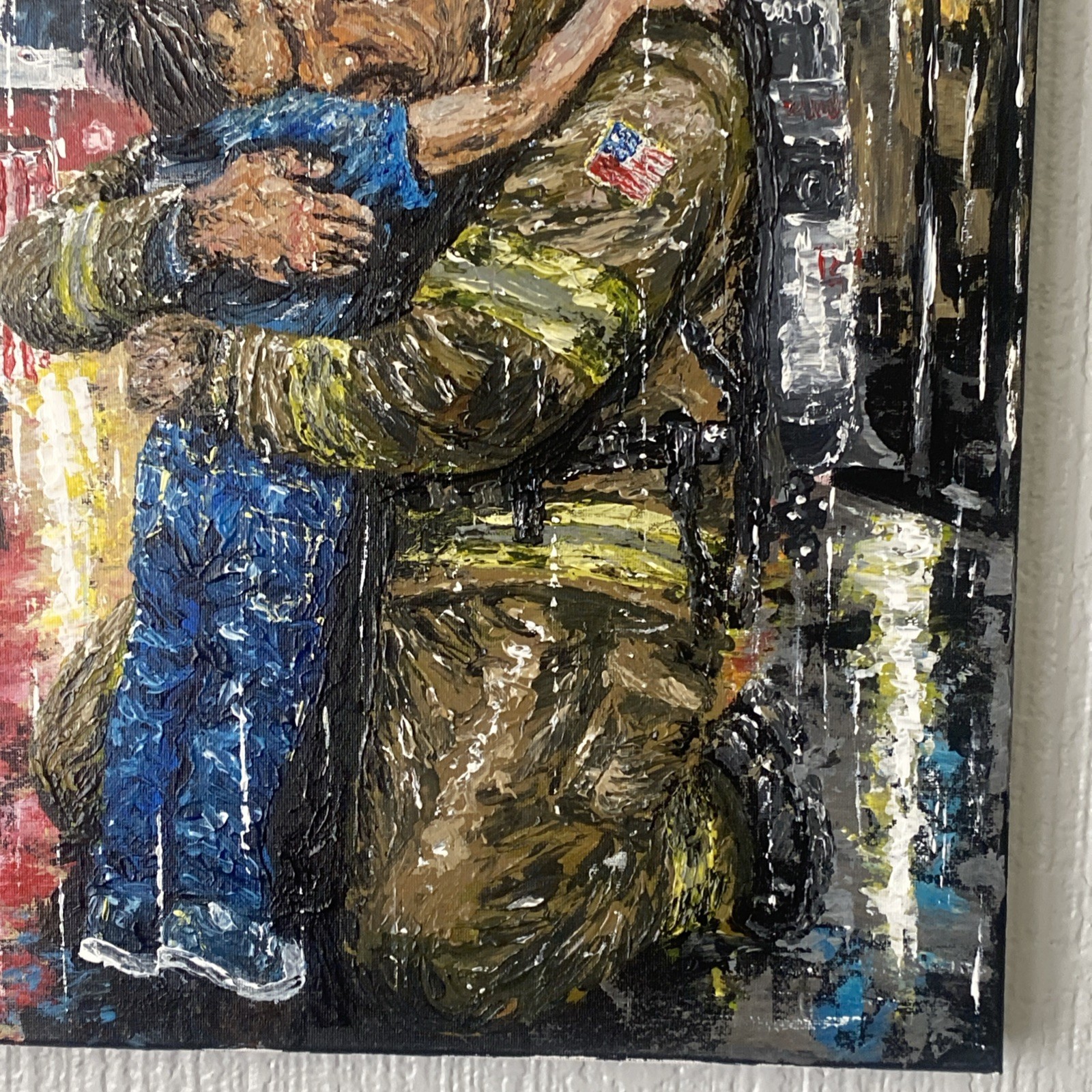 Original Acrylic Painting on canvas 16”x 20” 2026 » Patriotic United States