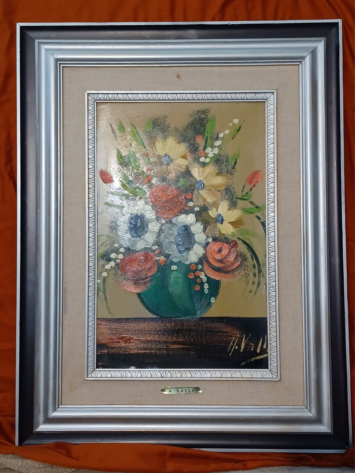 A. Valli – Flower Still Life, Oil Painting