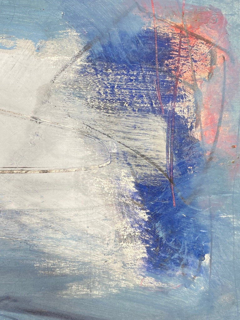 * MANFRED NIPP MALEREI ABSTRAKT ACRYLFARBE GEOMETRISCH MIXED MEDIA