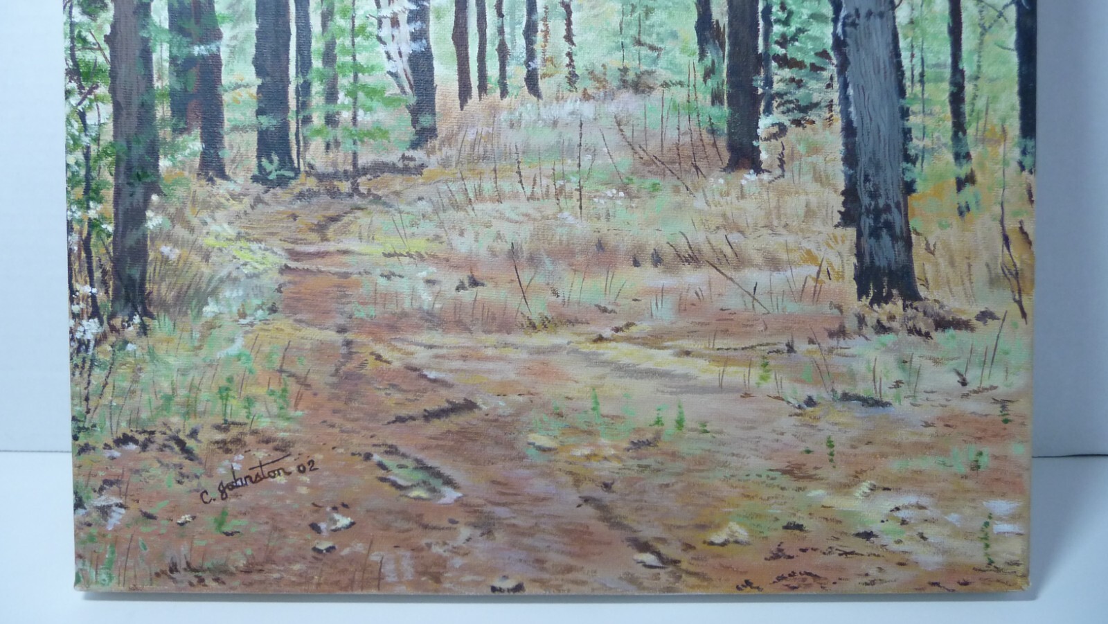 Oil Painting 16×12 Landscape By Catherine Johnston Silence Amongst The Trees 02