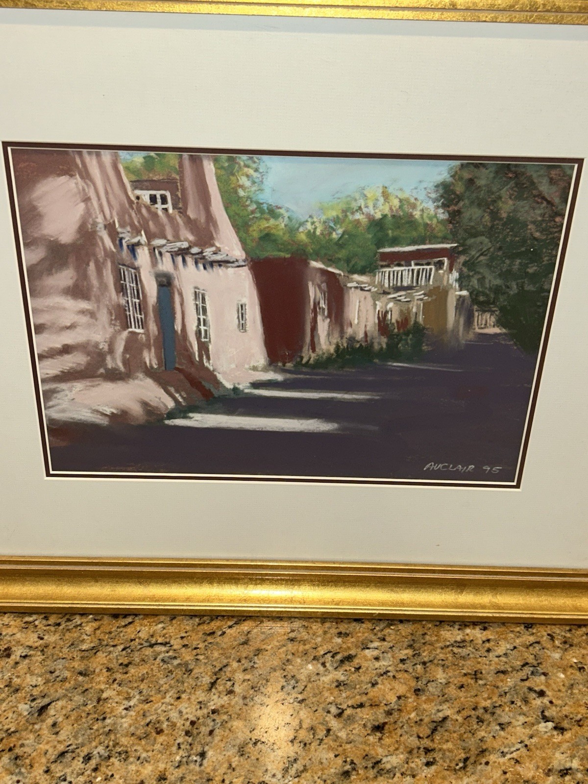 William Auclair Listed Pastel B.C Born Painting 13.5×9.5 Inches New Mexico