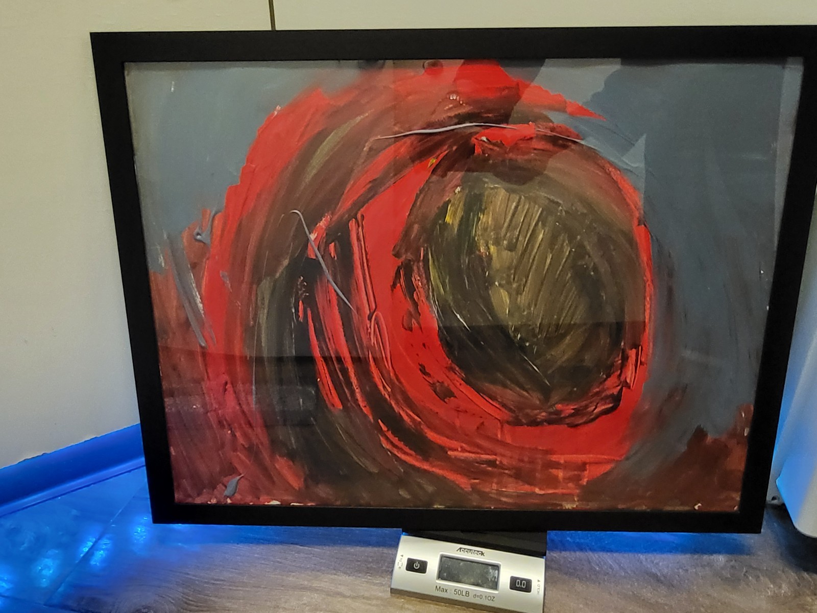 Original Beautiful Abstract Modern Contemporary Art Piece Framed