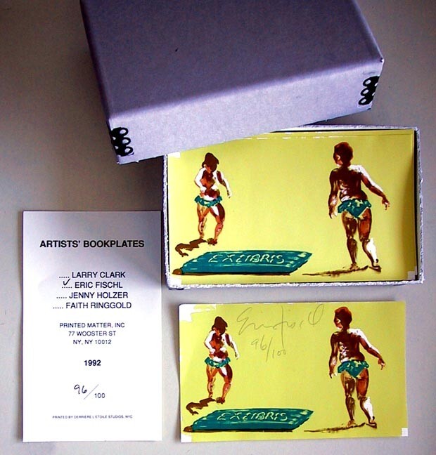 Eric Fischl “Ex-Libris” Artists’ Bookplates (SIGNED Limited Ed.)