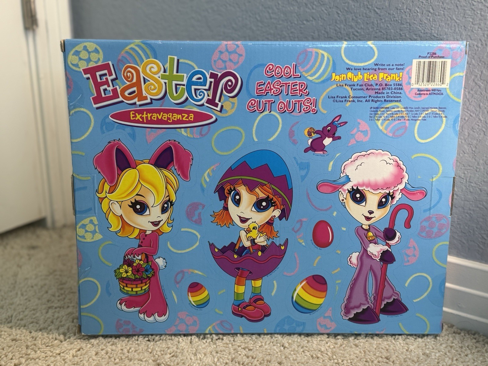 Lisa Frank Easter Extravaganza 3in Doll Playset 18pc Accessories 1998 Unopened