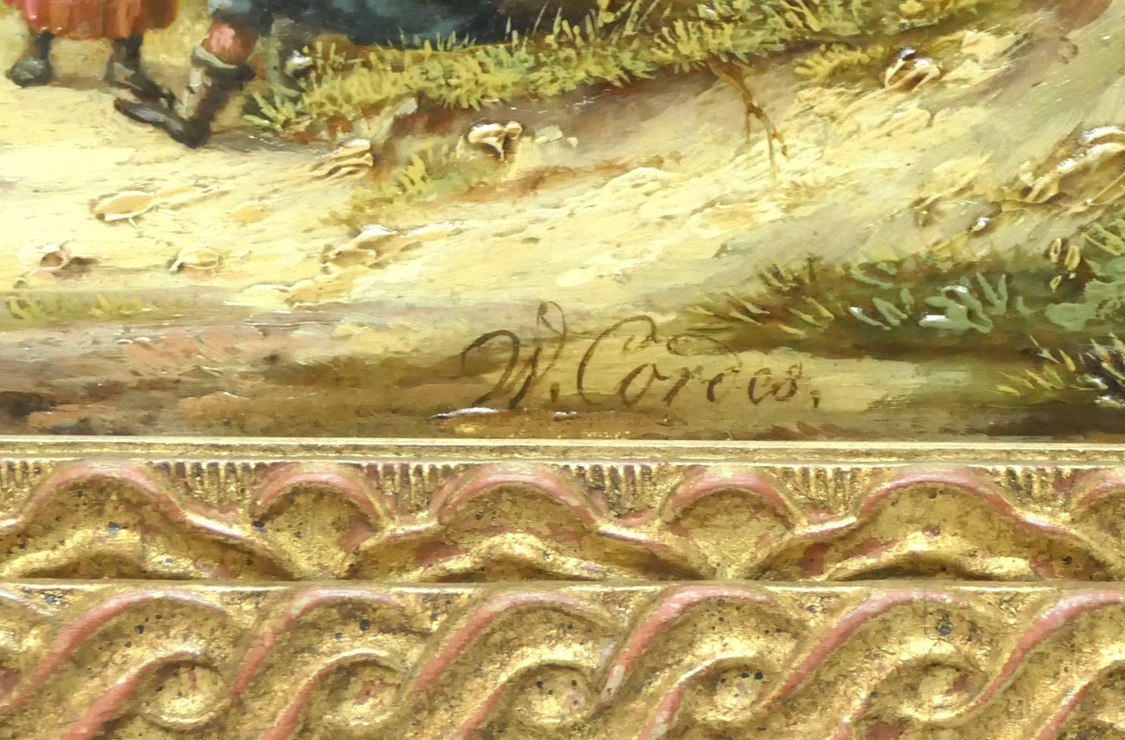Johann Wilhelm Cordes Landscape Painting Oil on Oak 36.0 x 25.5 cm