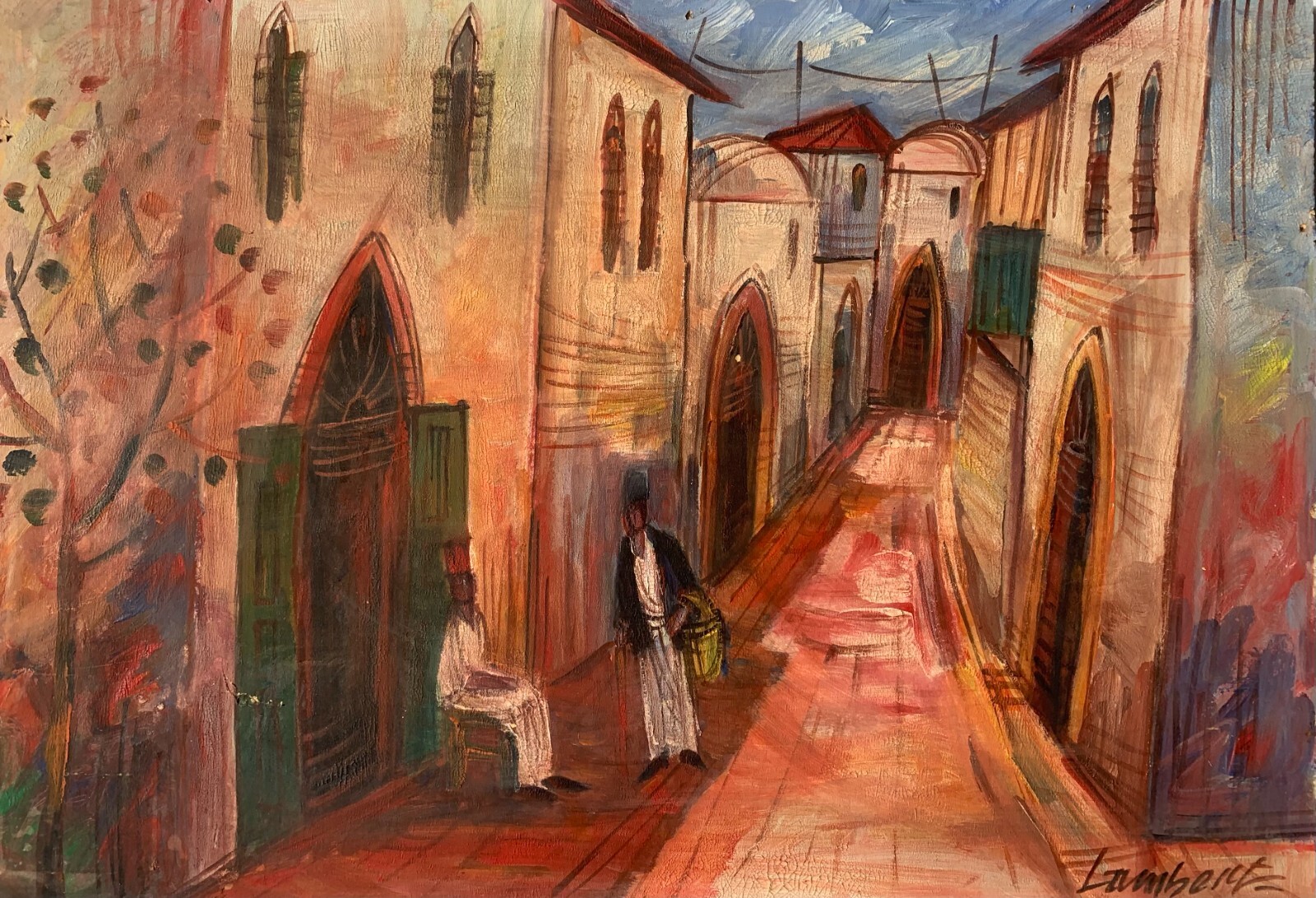 Lambert (Mid 20th Century) Beautiful French School Impressionist Painting