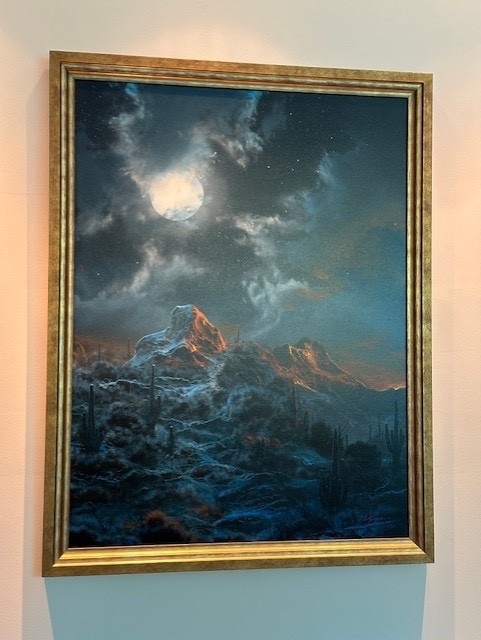 Dale TerBush original acrylic on canvas 30×40 inches Framed