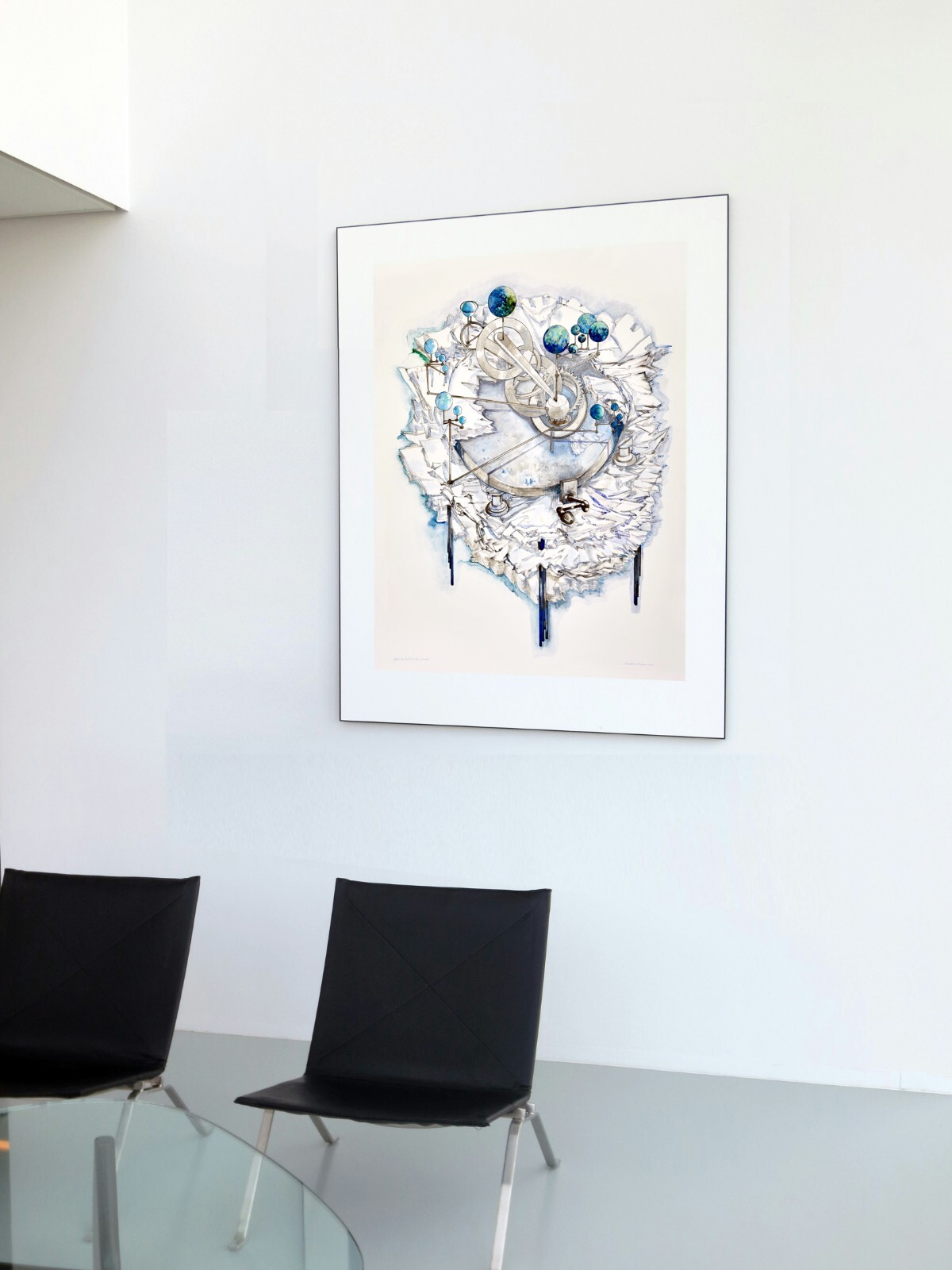 Heavenly Tavola with Spheres – Original Painting, Mixed Media, Posthumous