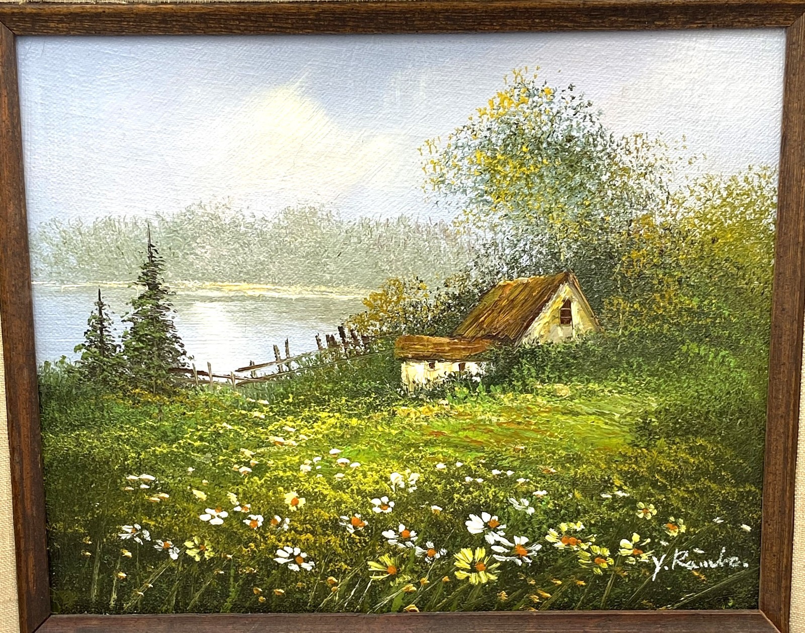 8″ x 10″ Country Scene Signed Certified The Art Connection Ltd Matted & Framed