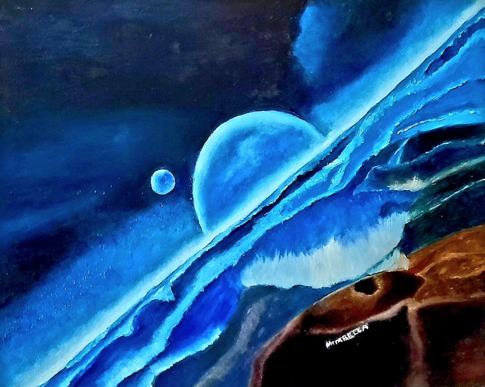 Art- One of a Kind- Still – 16″ x 20″- Oil on Canvas- Listed New Jersey Artist