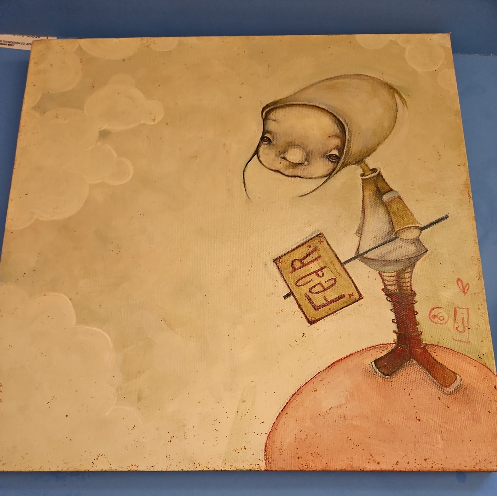 Original Jenna Colby Painting 2006 «Signs» Signed Contemporary