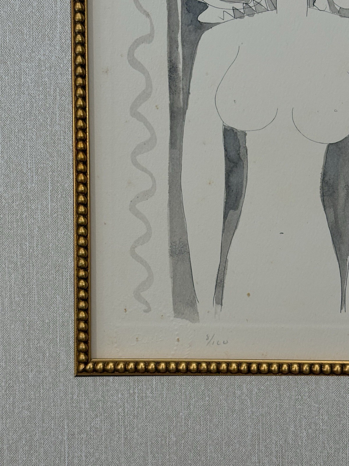 Pablo Picasso Lithograph Hand Signed, Numbered & Stamped 1900-1970s Framed