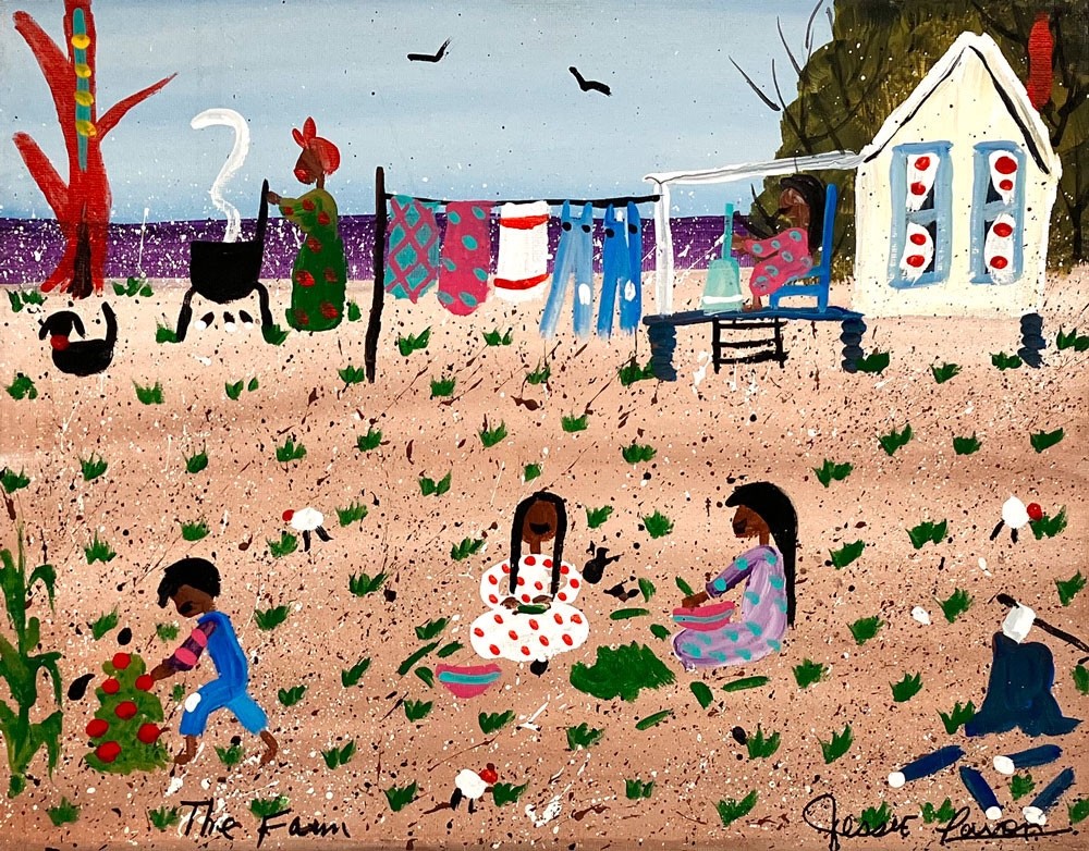 SAD NEWS – Jessie LaVon Quits Painting «WASH DAY on the FARM» – 6838