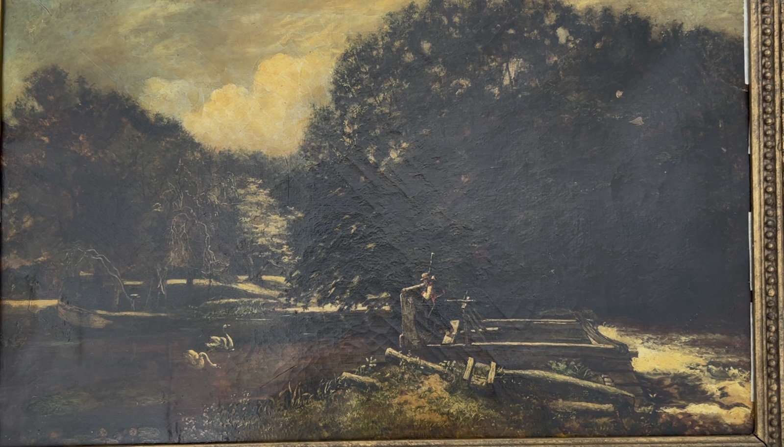 John Constable “The Lock,” East Bergholt, England, 1776-1837, “The Lock” 16×25”