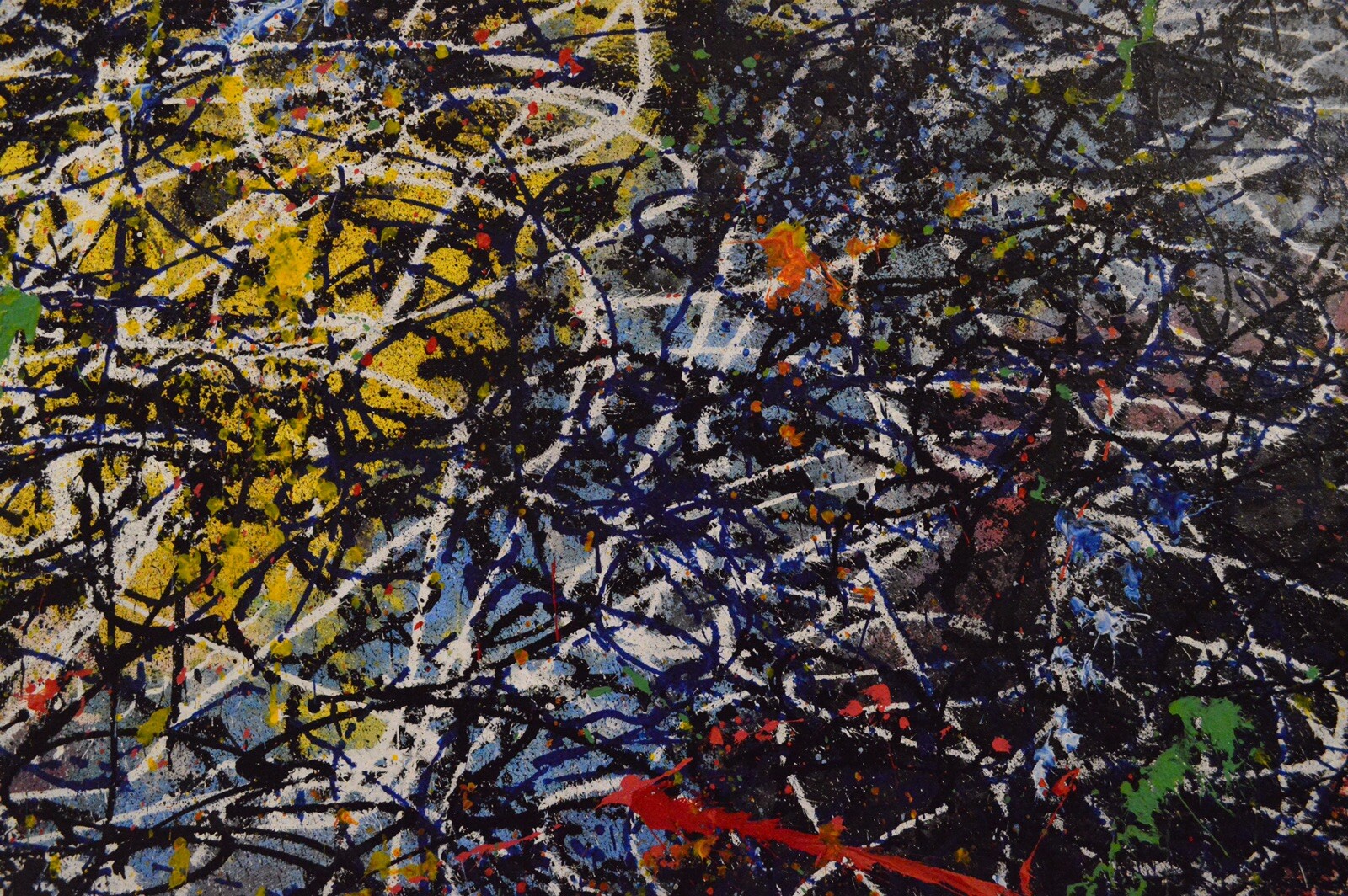 Jackson Pollack style ￼painting￼ 72” X 60”Acrylic, Abstract,POP,XL,Modern,Landsc