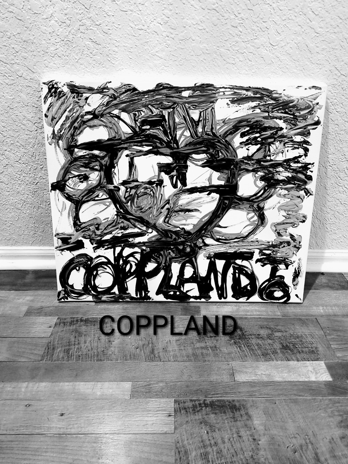 Trey Coppland, Heart of Love Abstract Acrylic, 22+24 in, Signed