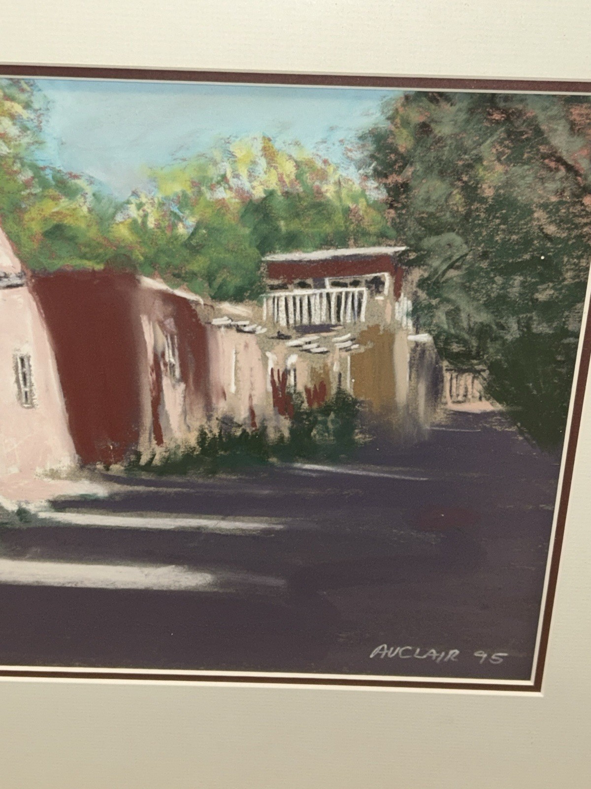 William Auclair Listed Pastel B.C Born Painting 13.5×9.5 Inches New Mexico