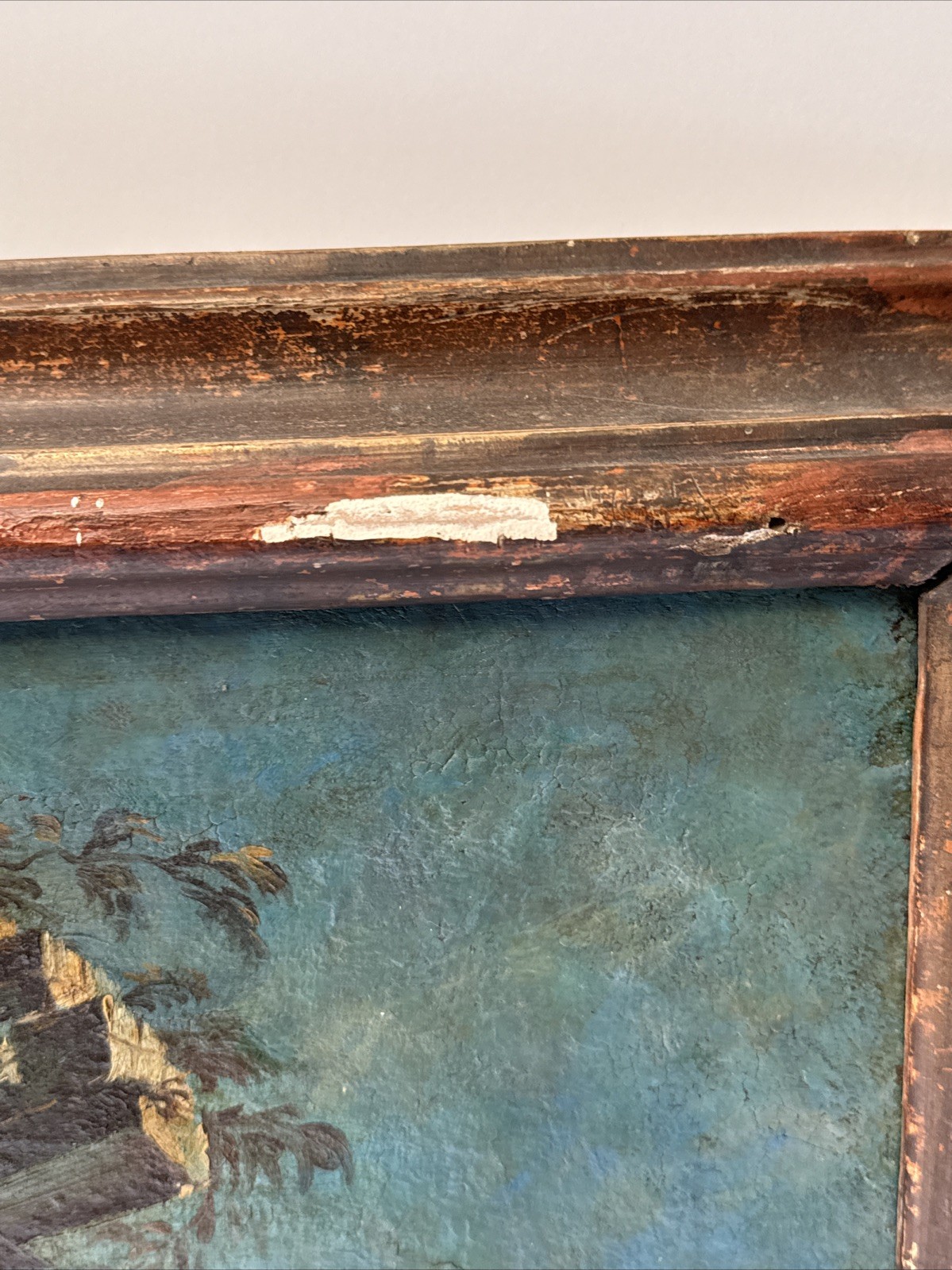 ANTIQUE OLD MASTER PAINTING 17TH TO 18TH CENTURY MYSTERY ARCHITECTURE LANDSCAPE