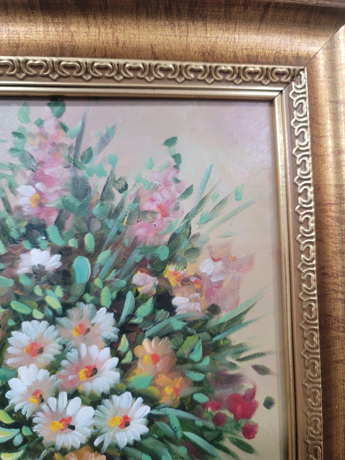 Oil Painting Still Art Flowers In Vase Reproduction