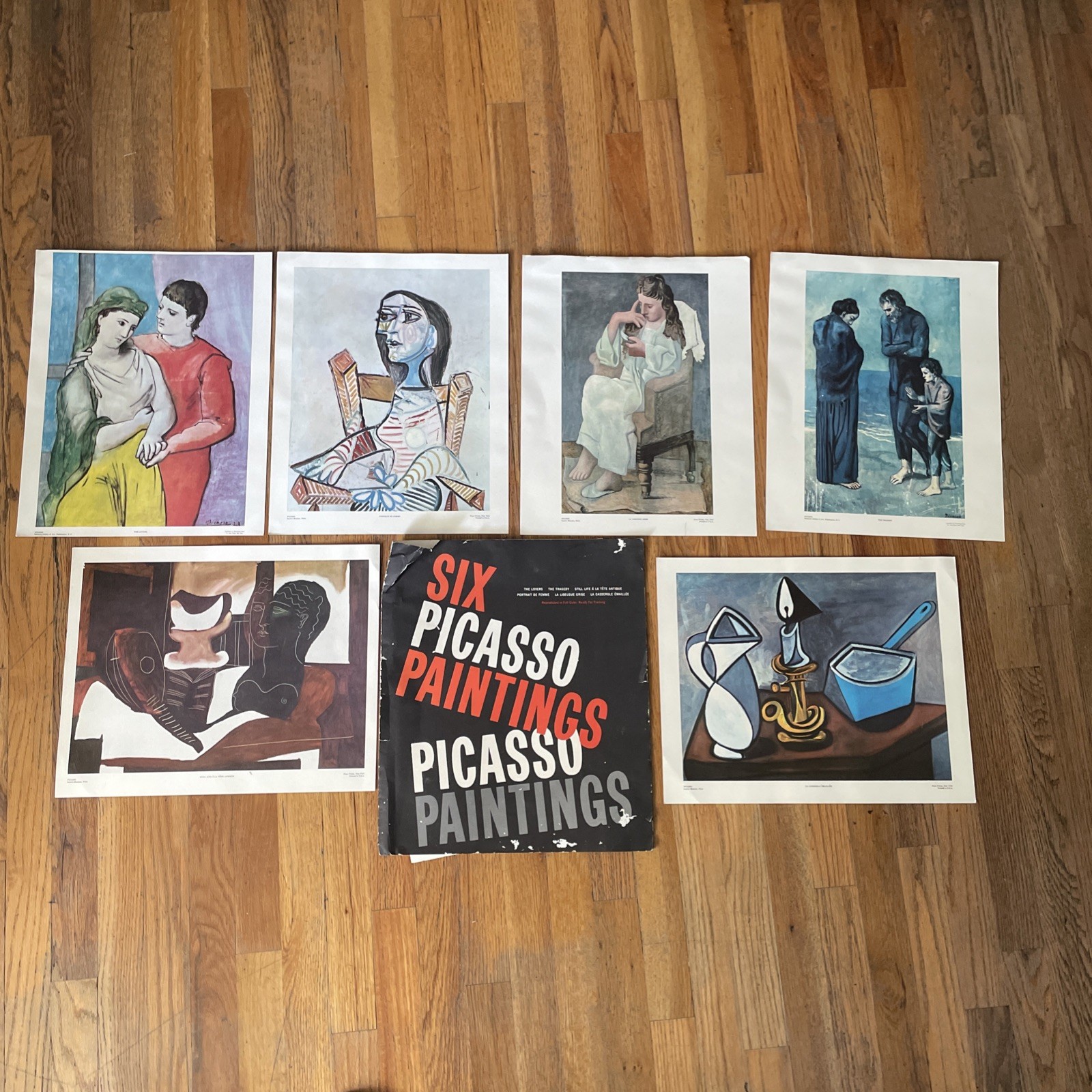 VTG 1960s Pablo Picasso 6 Prints 16” X 13” Penn Prints New York USA Lithograph