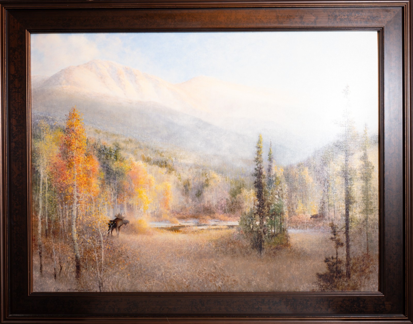 Karen Vance Fraser Valley Meadow AP 9/10 Signed Giclée on Canvas Framed
